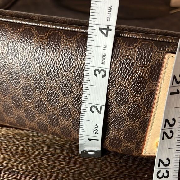 Celine Macadam Pattern Shoulder bag Brown PVC Leather Italy - Picture 13 of 17